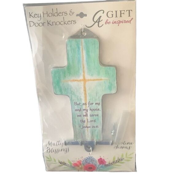 New Cathedral Arts Cross Key Holder By Caroline Simas Blessings - Picture 5 of 8